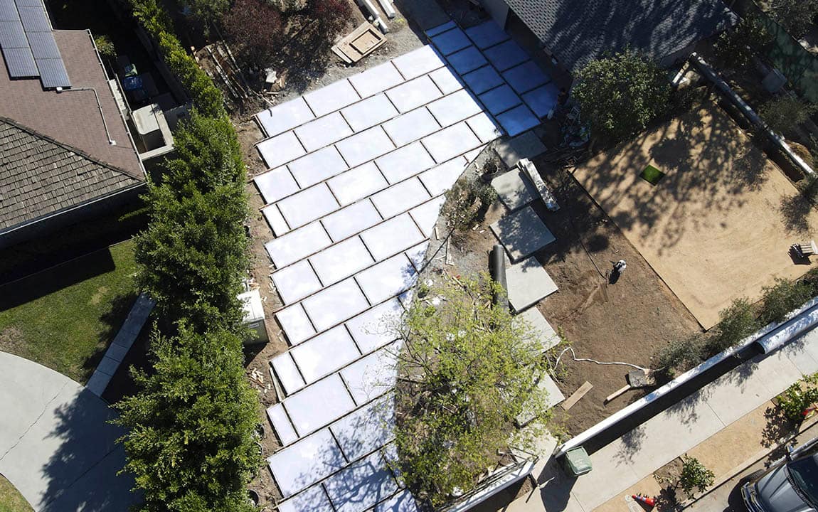 A residential concrete driveways in Los Angeles